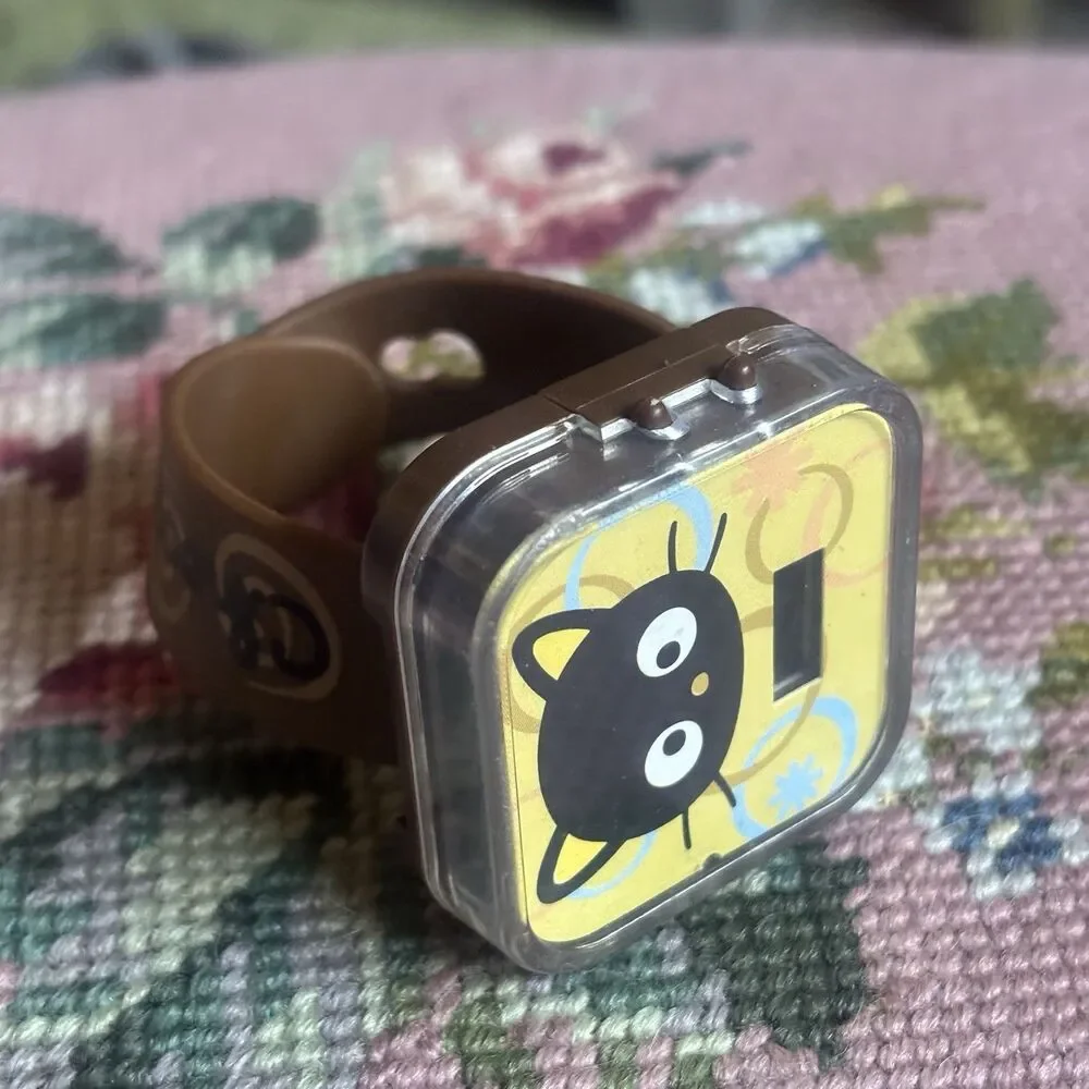 Vtg Y2k Hello Kitty HTF ChocoCat Black Cat Child's Wrist watch McDonalds HTF